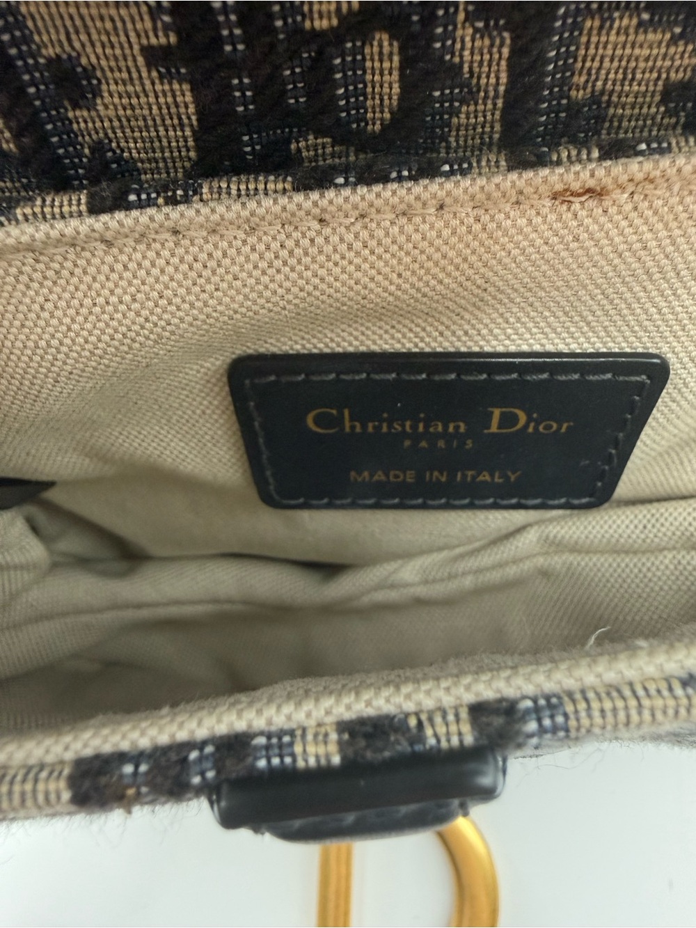 Dior Mini Oblique Saddle Crossbody Bag - Picture 7 of 13